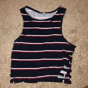 Red white and blue drop top